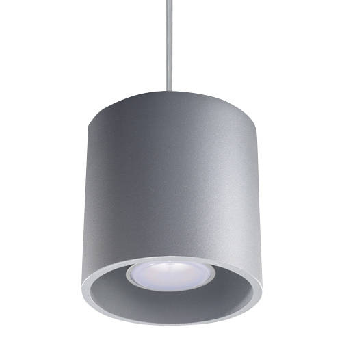 Pendellampa ORBIS 1 grå + 1x LED-lampa GU-10 4000K Cold 7W 630lm