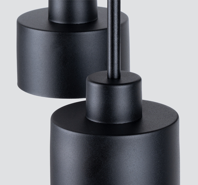 Plafond SAVAR 3 svart + 3x LED-lampa E27 4000K kall 7,5W 690lm