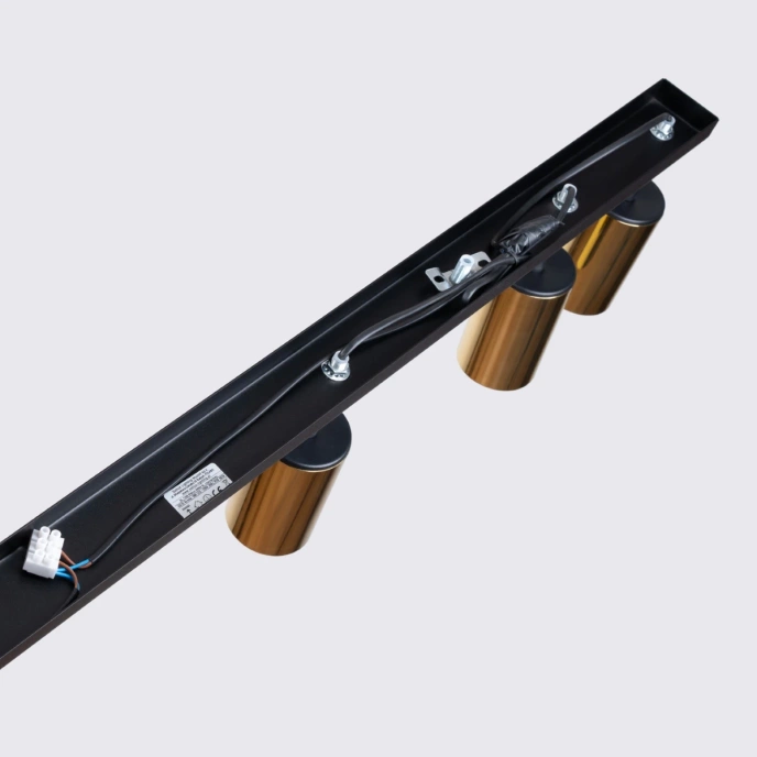 Taklampa WINX 6L svart/guld