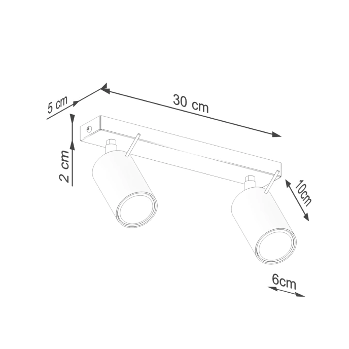 Taklampa RING 2 olivgrön