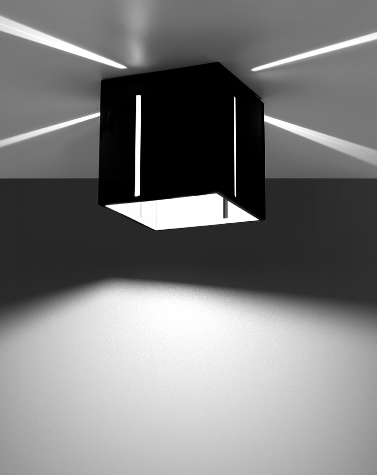 Plafond PIXAR svart + 1x LED-lampa G9 3000K varm 4,5W 510lm