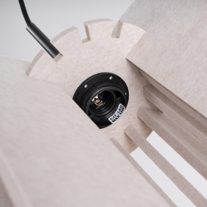 Pendellampa MULA 27 beige