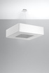URANO 80 ljuskrona vit + 8x LED-lampa E27 3000K varm 7,5W 620lm
