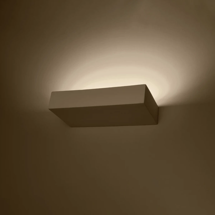 Keramisk vägglampa TAUGAN vit