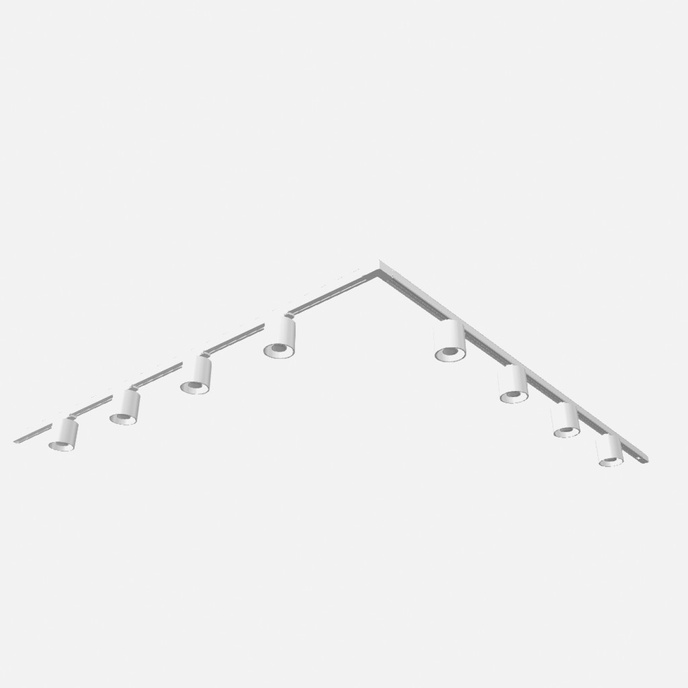 Taklampa, 8 spots, 3-fas strömskenor, ORBIS