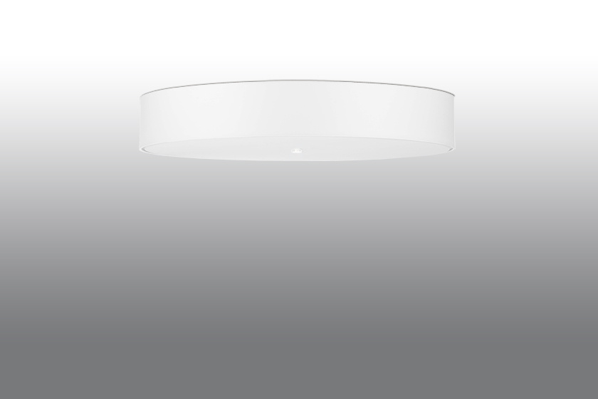 Plafond SKALA 80 vit + 6x LED-lampa E27 3000K varm 7,5W 620lm