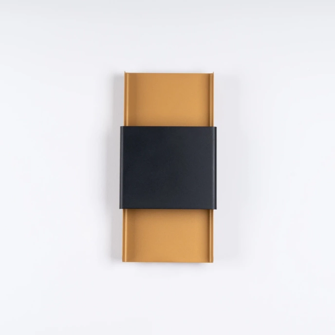 Vägglampa DURLIN guld/svart