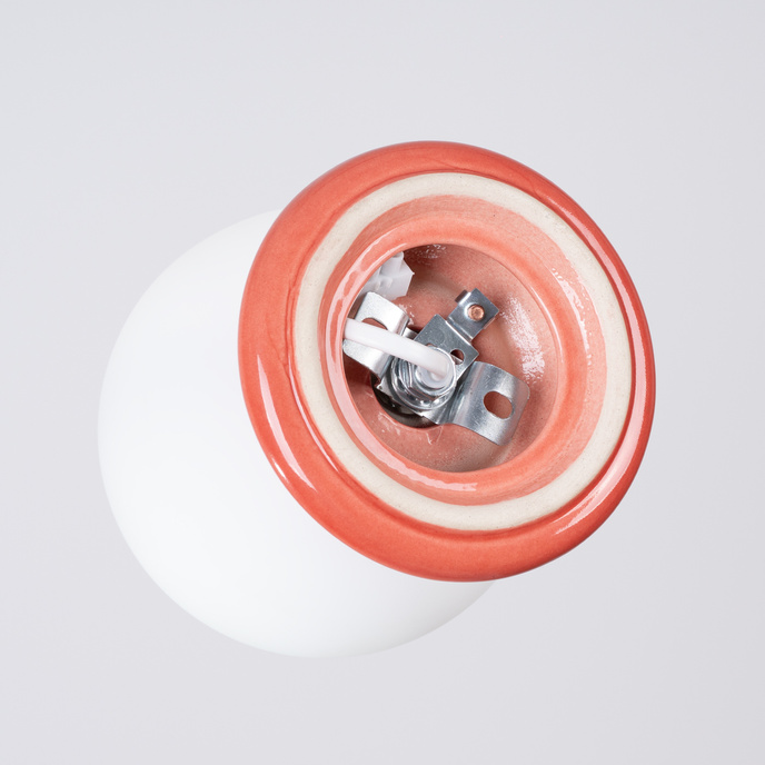 Taklampa ZORI persika IP44