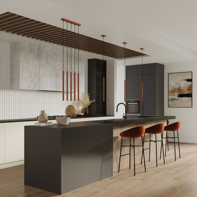 PASTELO 2 ockraröda taklampor + 2x G9 LED-lampor 3000K varm 4,5W 450lm