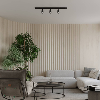 Taklampa, 3 spots, 3-fas strömskenesystem, RING