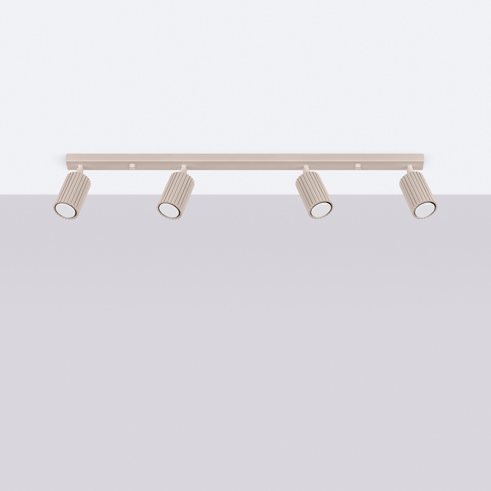 Taklampa KARBON 4L taupe