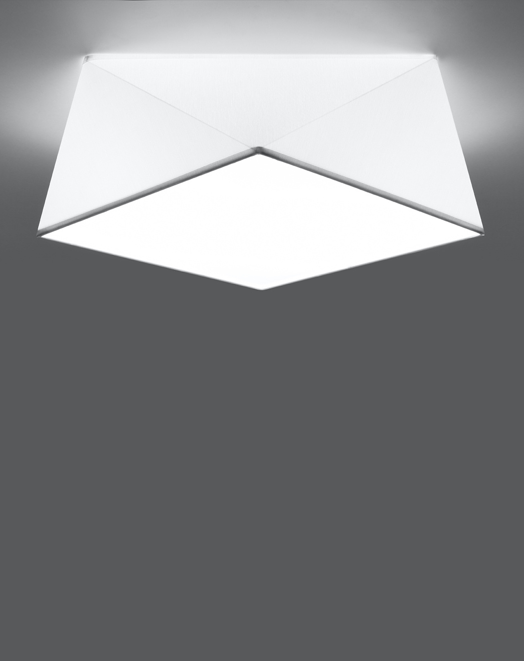 Plafond HEXA 35 WHITE + 2x LED-lampa E27 3000K varm 7,5W 620lm