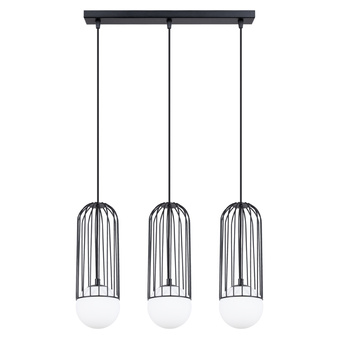 BRINA 3L taklampa svart + 3x LED-lampa G9 3000K varm 4,5W 450lm