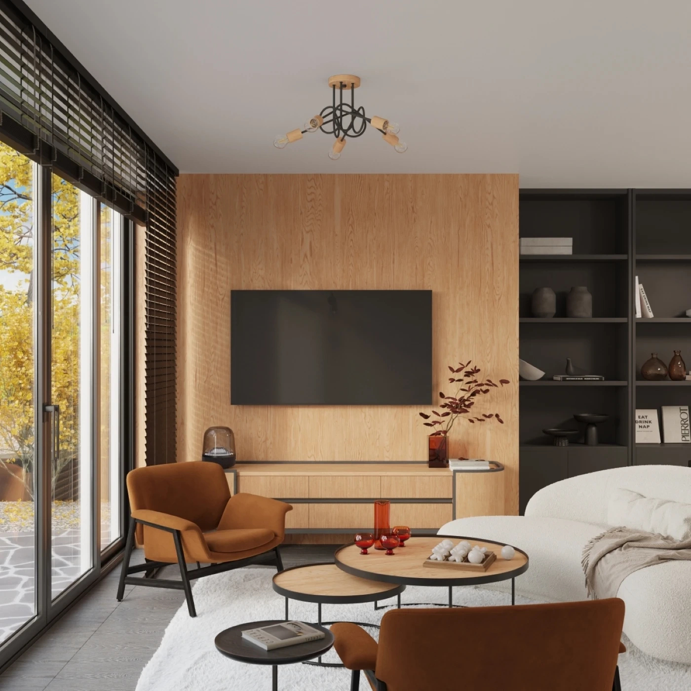 Vägglampa EMBER schwarz