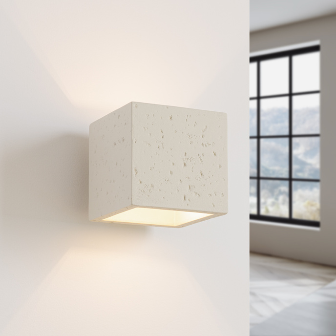 Vägglampa QUAD betong beige