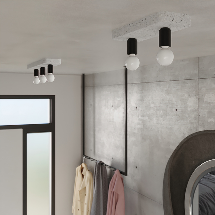 Plafond TAVO 3 + 3x LED-lampa E27 3000K 7W 760lm