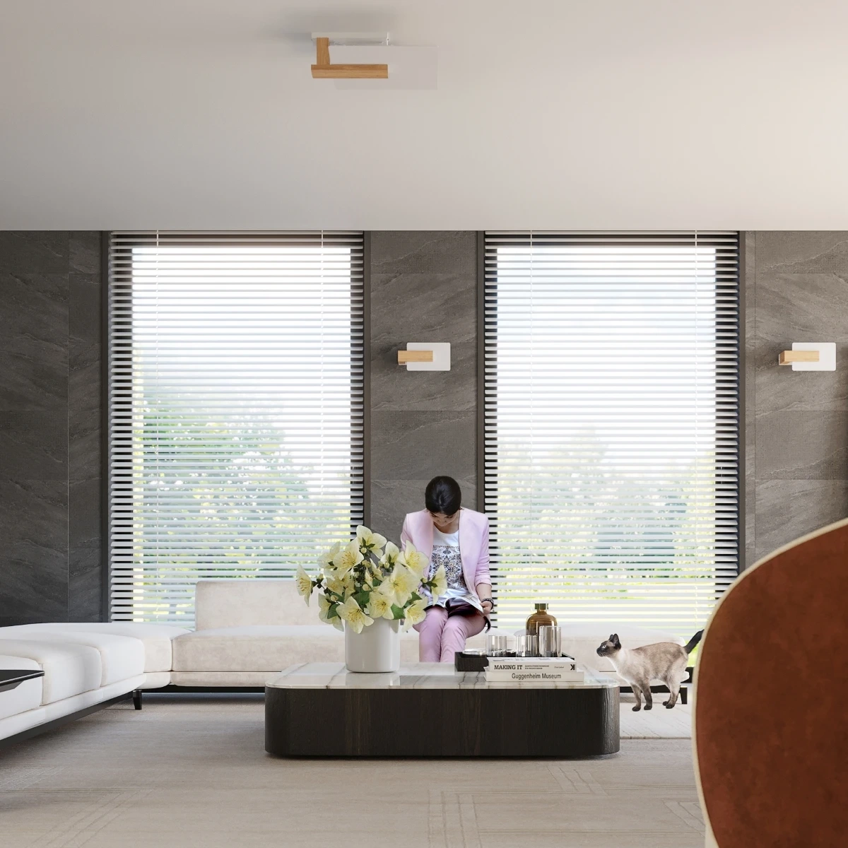 Vägglampa LAPPO naturträ