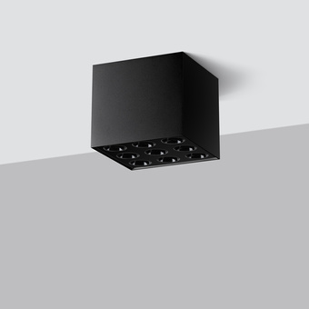 LED-plafond OZZY svart