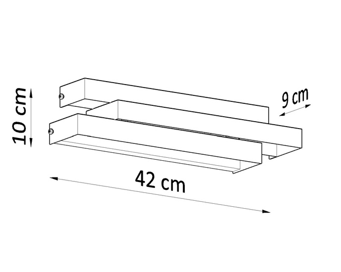 Vägglampa FROST vit + 2x LED-lampa G9 3000K varm 4,5W 510lm