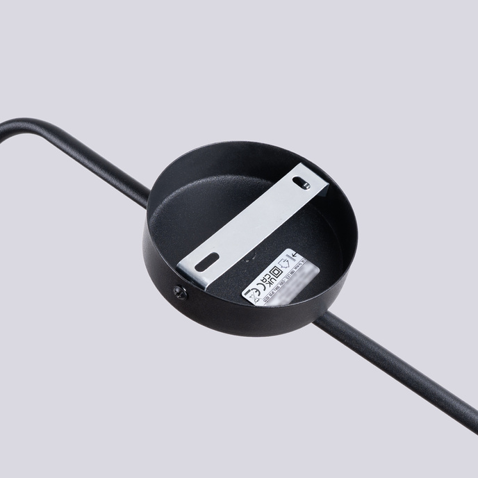 Vägglampa NOX svart + 1X LED-lampa E14 3000K varm 7,5W 620lm