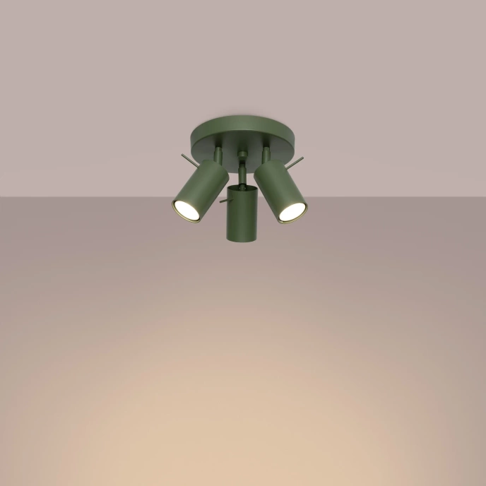 Plafond RING 3P olivgrön