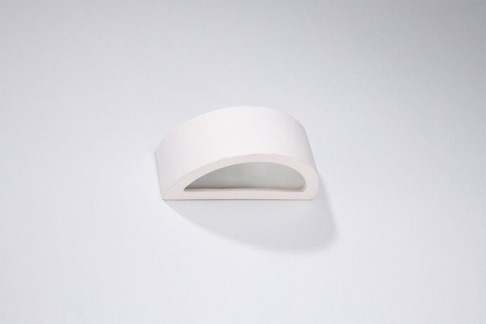 Keramisk vägglampa ATENA 30 vit + 1x LED-lampa E27 4000K Cold 7,5W 650lm