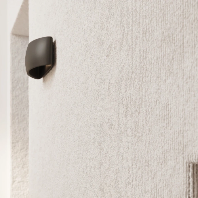 Vägglampa keramisk PONTIUS svart