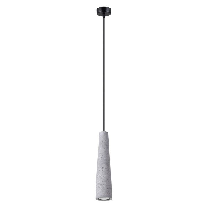 ELECTRA taklampa i betong + 1x LED-lampa GU-10 3000K varm 7W 510lm