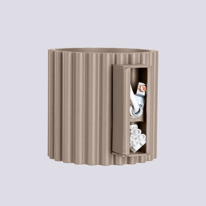 Vägglampa AURA taupe G9