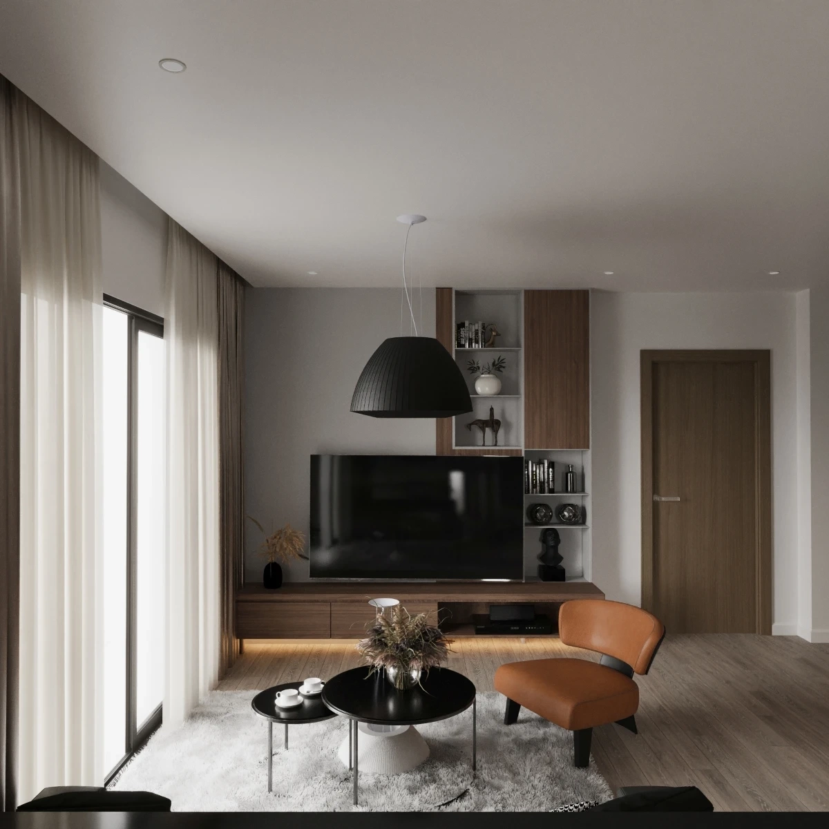 Ljuskrona BELLA 60 svart