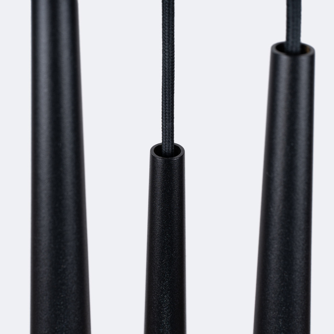 BLISS 3P taklampa svart + 3x LED-lampa G9 3000K varm 4,5W 450lm