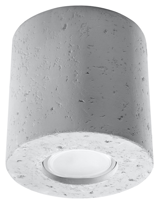 Plafond ORBIS betong + 1x LED-lampa GU-10 4000K Cold 7W 630lm