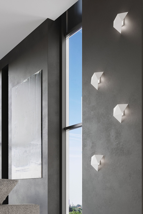 Vägglampa SOLIDO vit + 1x LED-lampa G9 4000K kall 4,5W 530lm