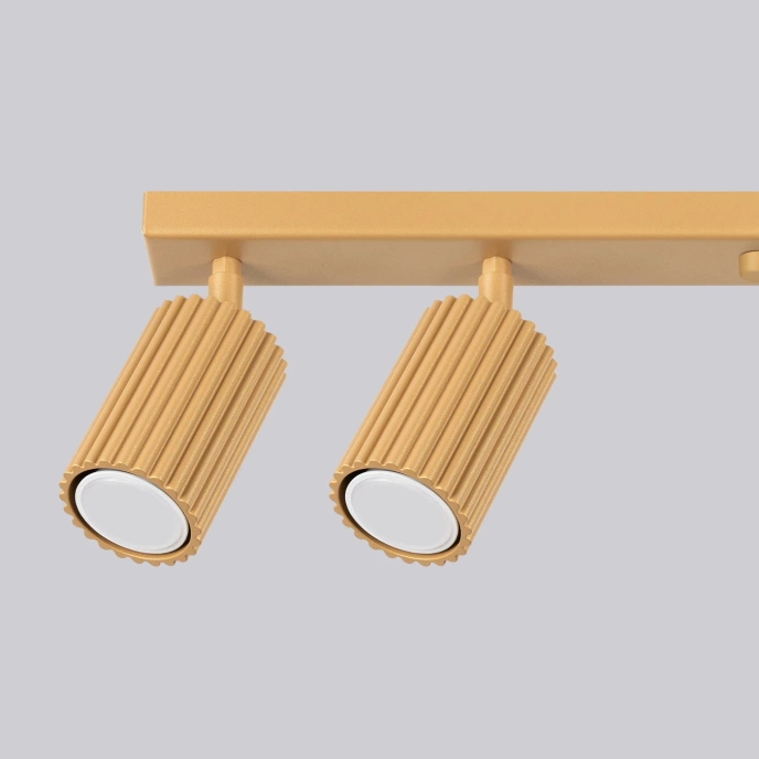 Taklampa KARBON 6L guld