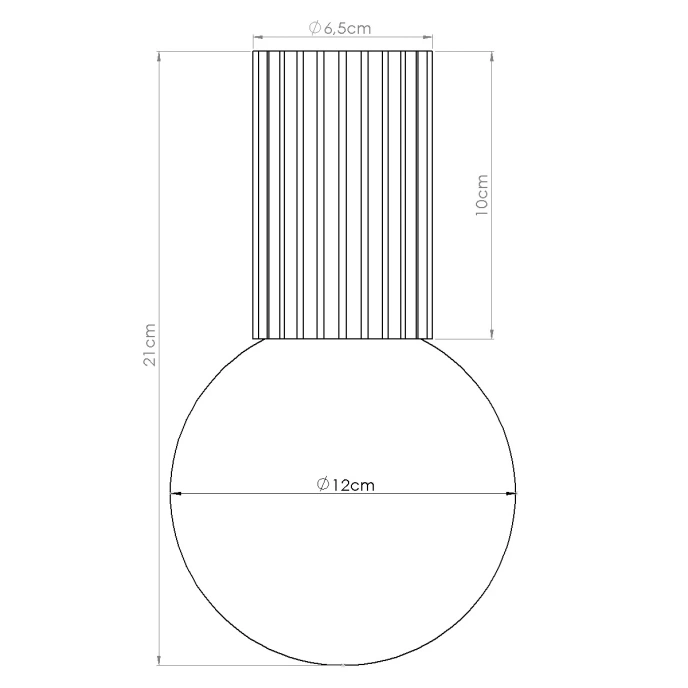 Taklampa HALO röd ochra IP44