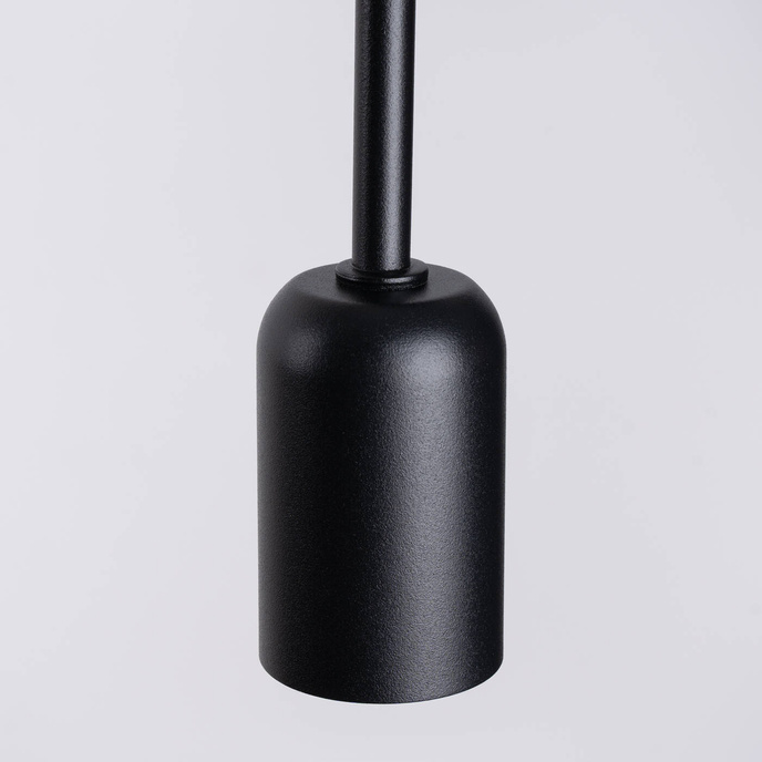 Vägglampa SUPEŁ svart + 1X LED-glödlampa E27 3000K 7W 760lm