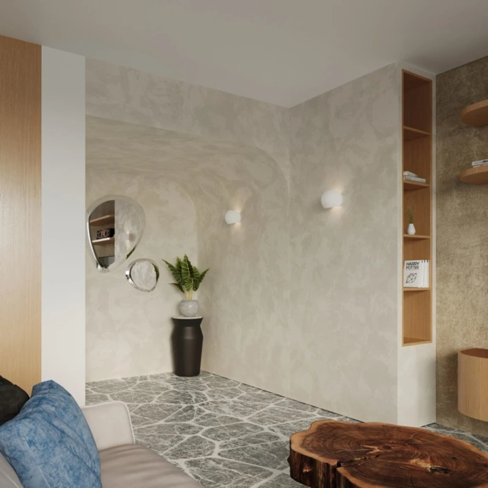 Vägglampa keramisk GLOBE