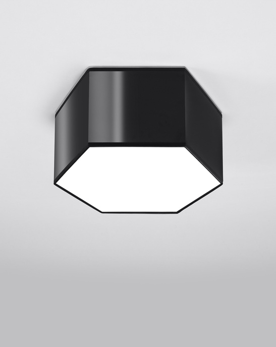 Plafond SUNDE 15 svart + 2x LED-lampa E27 3000K varm 7,5W 620lm