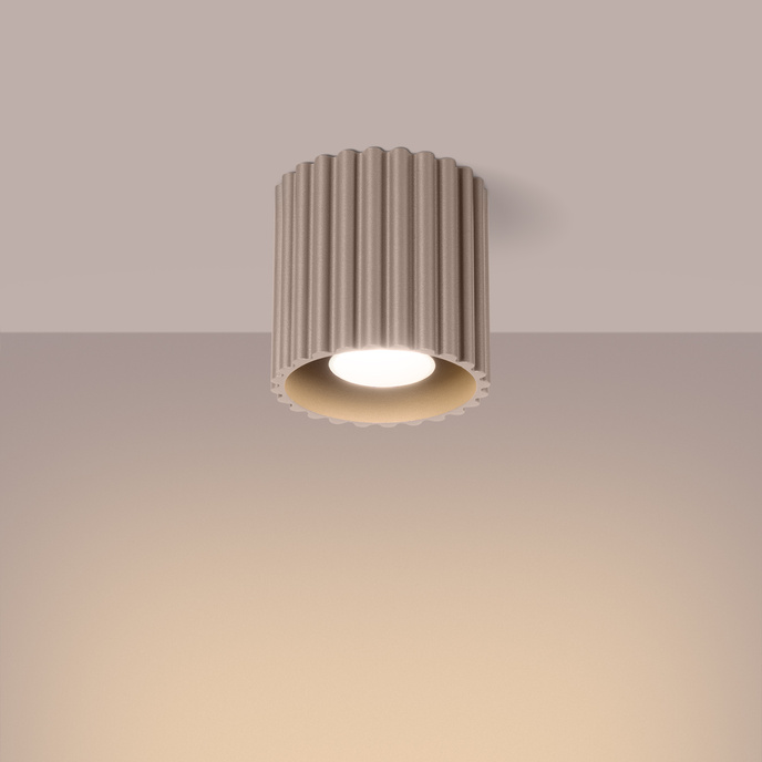 Taklampa AURA 1 taupe GU10