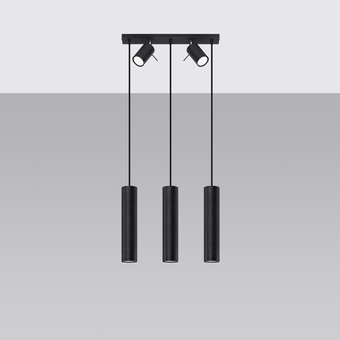 Pendel lampa RING 3 svart