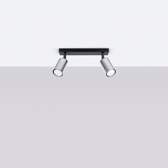 Taklampa WINX 2 svart/krom