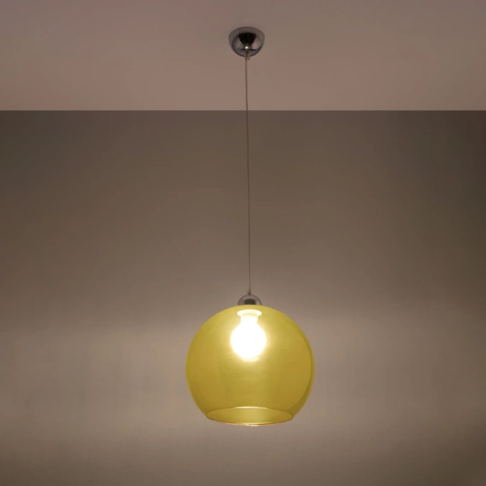 Pendel lampa BALL gul
