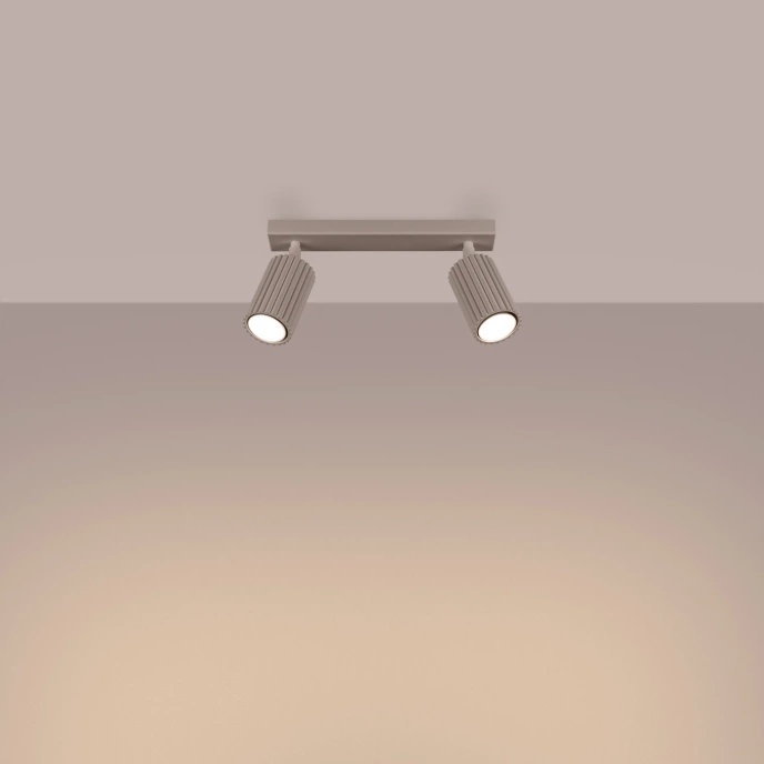 Taklampa KARBON 2 taupe