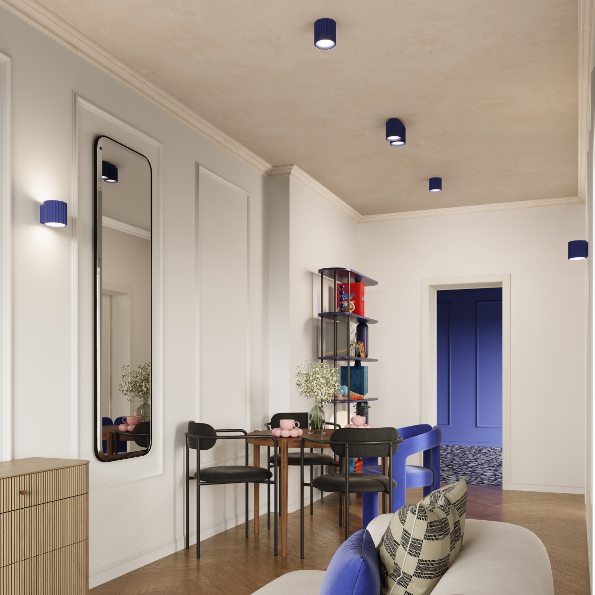 Taklampa AURA 2 ultramarin GU10