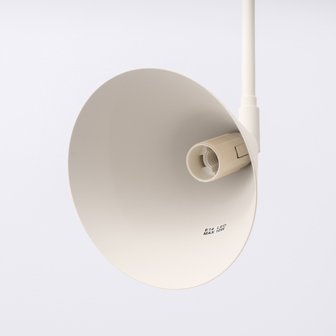 Vägglampa NOX beige + 1X LED-lampa E14 4000K Cold 7,5W 680lm