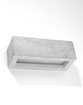 Vägglampa VEGA 30 betong + 1x LED-lampa E27 4000K Cold 7,5W 650lm