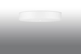 Plafond SKALA 80 vit + 6x LED-lampa E27 3000K varm 7,5W 620lm