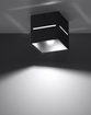 Plafond LOBO svart + 1x LED-lampa G9 3000K varm 4,5W 510lm