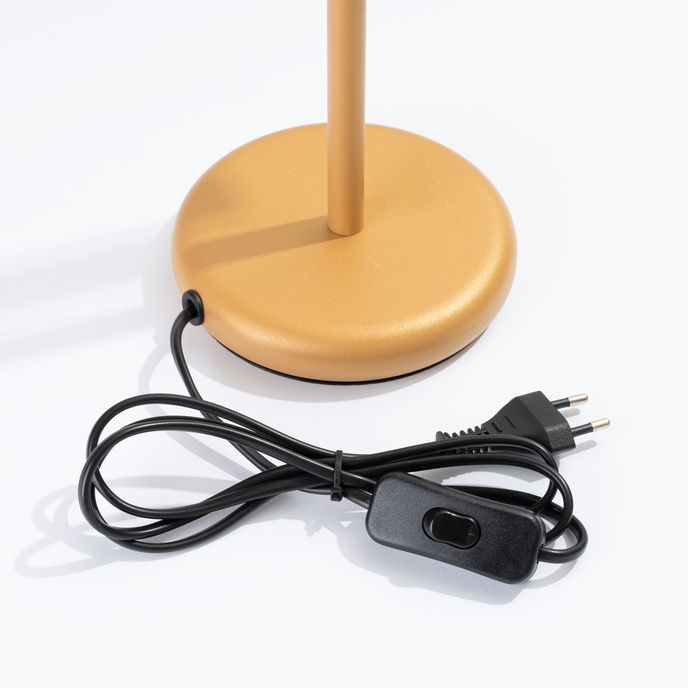 Skrivbordslampa PASTELO guld + 1x LED-lampa G9 3000K varm 4,5W 450lm