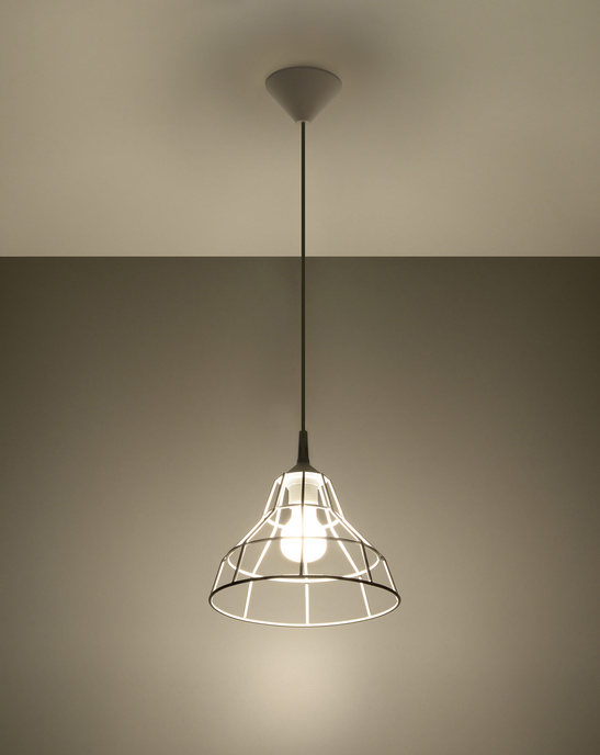 ANATA taklampa vit + 1x LED-glödlampa E27 3000K varm 7,5W 620lm